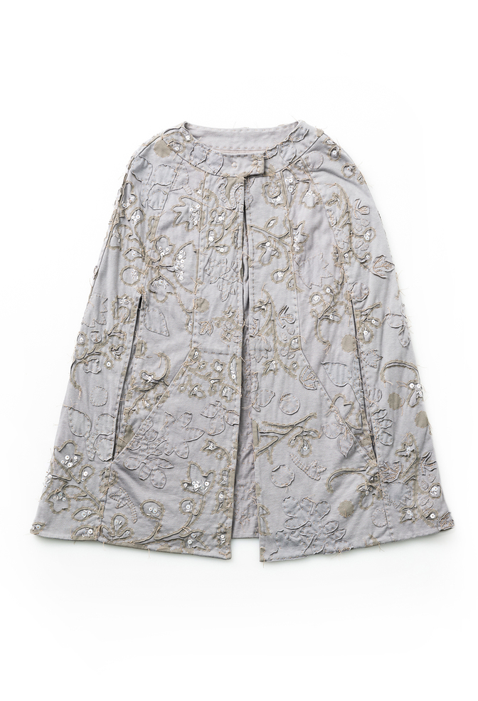 Alabama chanin embellished cape 1
