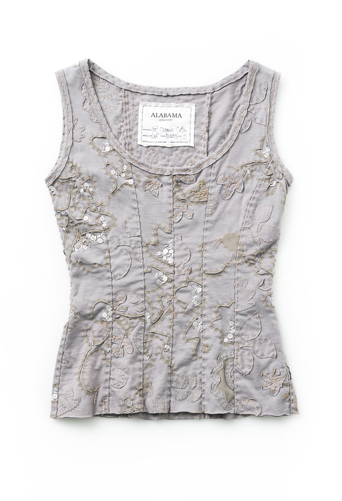 Alabama chanin hand beaded corset 1