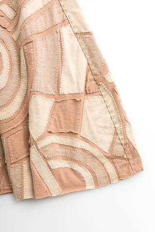 Alabama chanin handcrafted organic cotton womens skirt 4