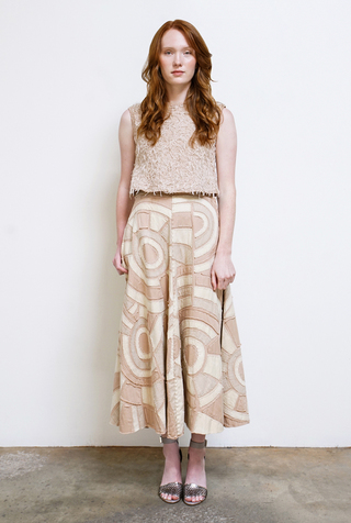 Alabama chanin handcrafted organic cotton womens skirt 2