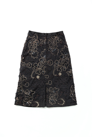 Alabama chanin organic cotton floral skirt 3