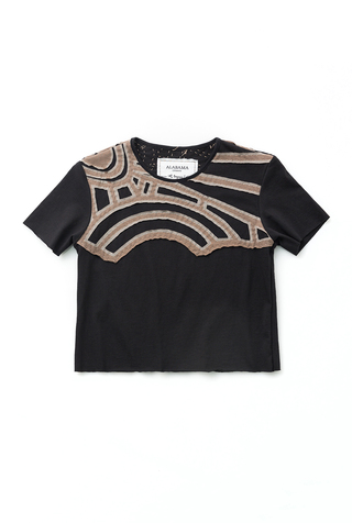 Alabama chanin cropped tee organic jersey womens top 2