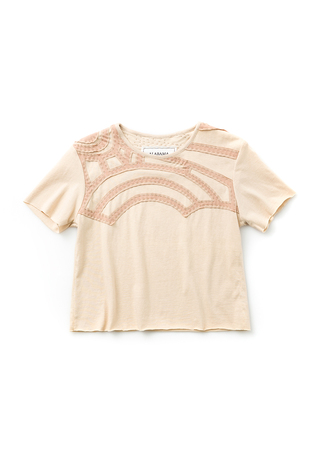 Alabama chanin cropped tee organic jersey womens top 4