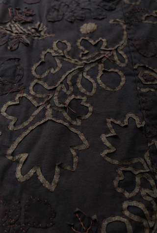 Alabama chanin hand embroidered elastic waist skirt 3