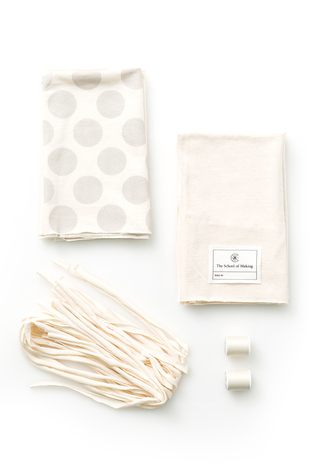 The school of making polka dot pillow diy sewing kit 1